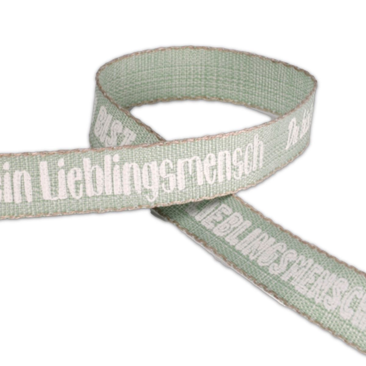 2x Leinenband Lieblingsmensch