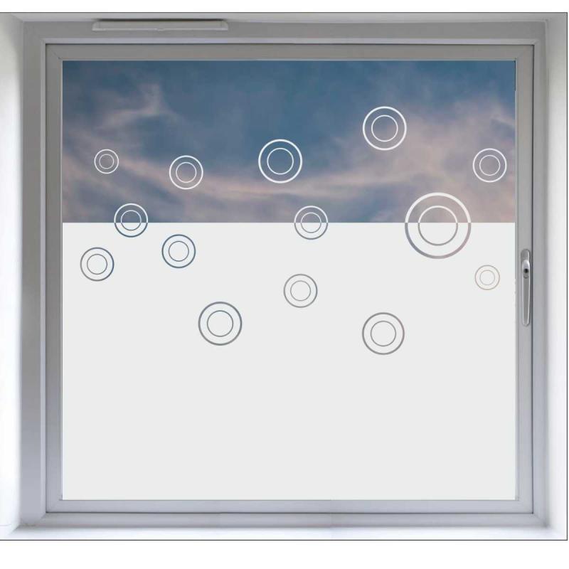 Milchglassfolie Kreis Dekorfolie Fensterfolie Milchglassfolie Kreis Dekorfolie Fensterfolie