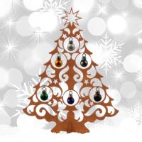 schmucker Baum Adventszeit Weihnachtsbaum